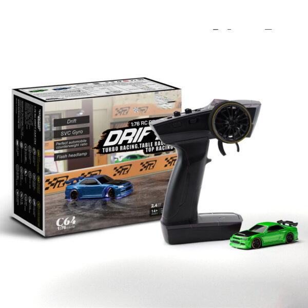 Turbo Racing 1vs76 C64 Drift RC Car With Gyro Radio Full Proportional Remote Control Toys RTR Kit For Kids And Adults - Image 6