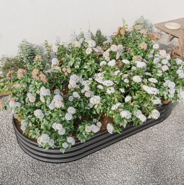 Oval Metal Elevated Garden Bed - Image 10