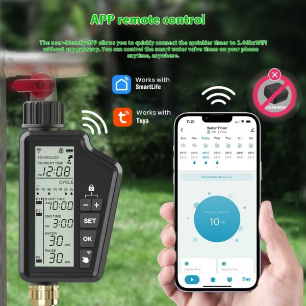 Graffiti Smart WiFi Garden Watering Device Garden Potted Plant - Image 2