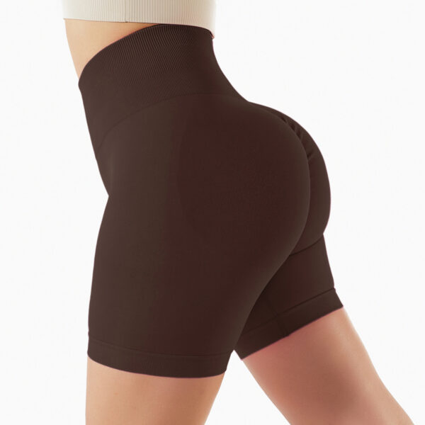 Seamless Yoga Shorts In Europe And The United States With High Hips And Waist - Image 9