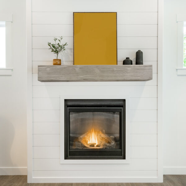 Country Wood Mantelpiece, Wall-mounted Floating Rack, Suitable For Home Decor - Image 2