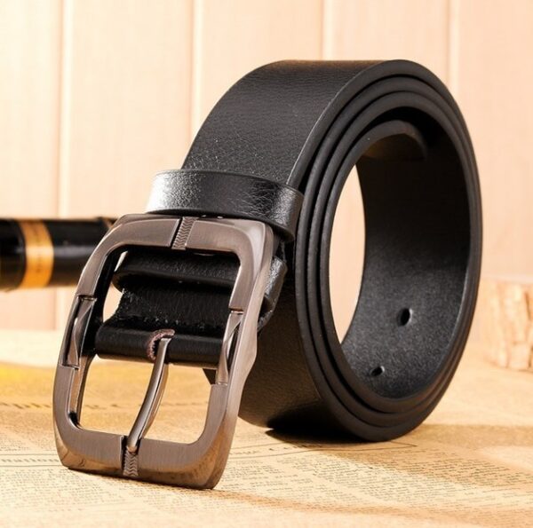 New Brand High Quality Men's Belts Luxury Brand Leather Belt Pin Buckle Black Business Pants Belt Belt Men's Belt - Image 6