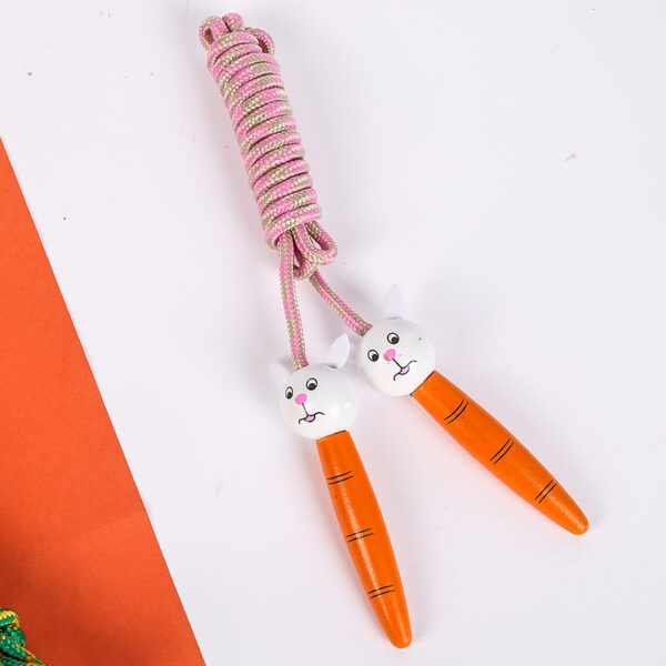 Cartoon Wooden Handle Children's Jumping Rope - Image 3