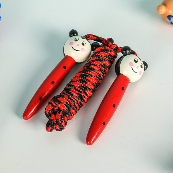 Cartoon Wooden Handle Children's Jumping Rope - Image 4
