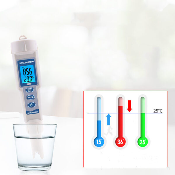 Temperature, PH, Conductivity, Hardness, Water Quality Test Pen - Image 5