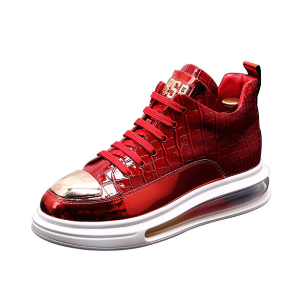 High-Top Shoes Fashion All-Match Trendy Men's Casual Short Boots - Image 2