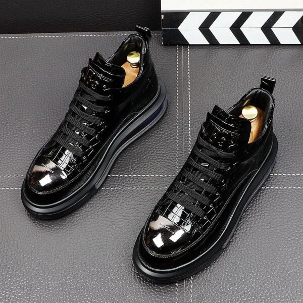 High-Top Shoes Fashion All-Match Trendy Men's Casual Short Boots - Image 8