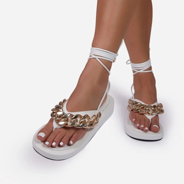 Women Sandals Platform Slippers Fashion Open Toe Sandalias Summer Fashion Ankle Strap Woman Sandals Ladies Thick Shoes - Image 3