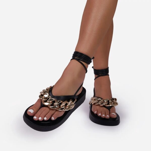 Women Sandals Platform Slippers Fashion Open Toe Sandalias Summer Fashion Ankle Strap Woman Sandals Ladies Thick Shoes - Image 4
