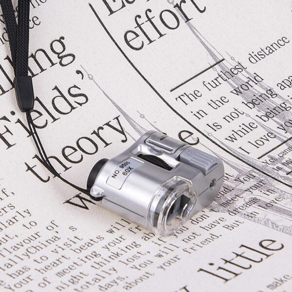 Portable Pocket Type 60 Times LED Currency Detector Lamp Magnifying Glass - Image 4