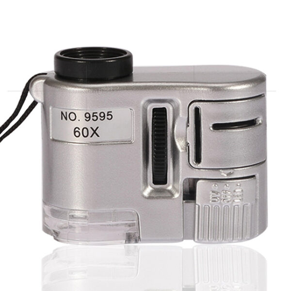 Portable Pocket Type 60 Times LED Currency Detector Lamp Magnifying Glass - Image 2