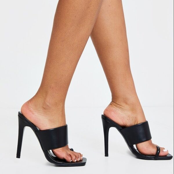 Woman Shoes European And American Foreign Trade Wish Fashion Stiletto High Heel Flip Flops - Image 5