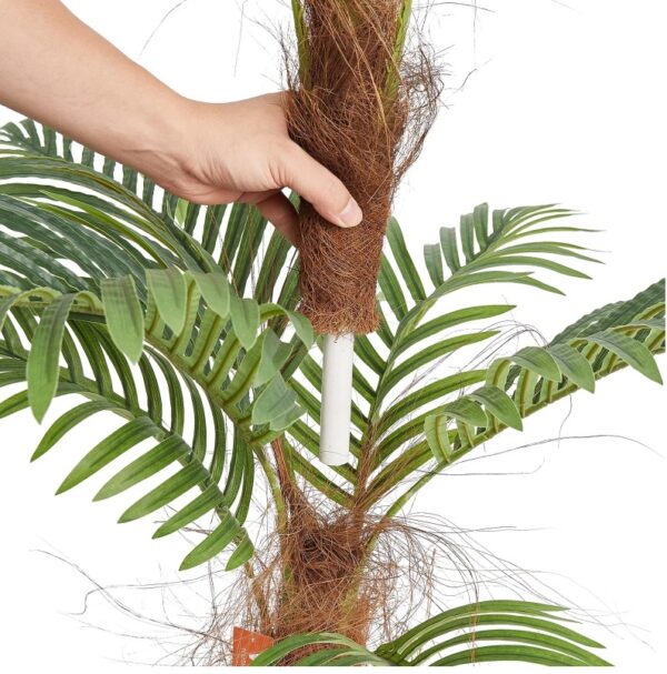 Artificial Palm Tree, 4 FT Tall Faux Plant, Secure PE Material & Anti-Tip Tilt Protection Low-Maintenance Plant, Lifelike Green Fake Tree For Home Office Warehouse Decor Indoor Outdoor - Image 6