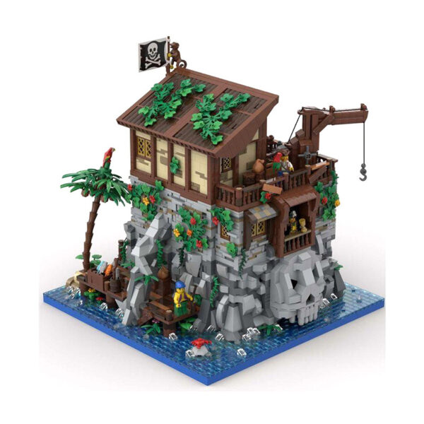 Building Block MOC-105796 Pirate Skull Island And Red Beard House Building Toys - Image 2