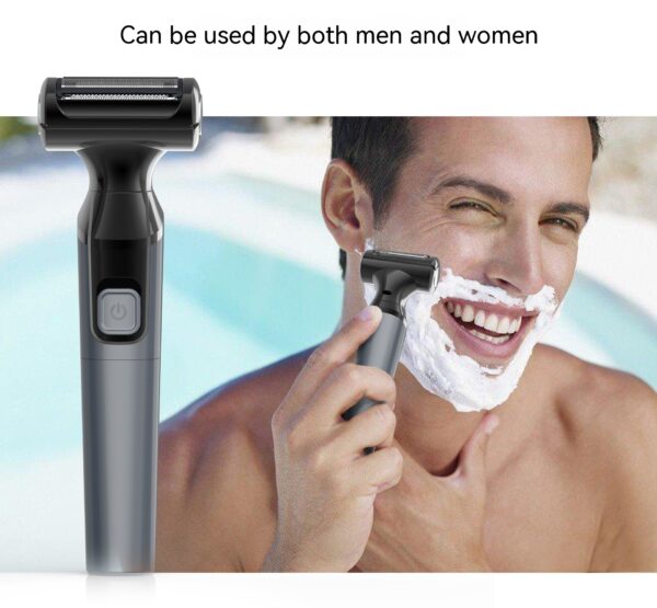 Women's Electric Hair Trimmer Fully Washable Men's Shaver - Image 4