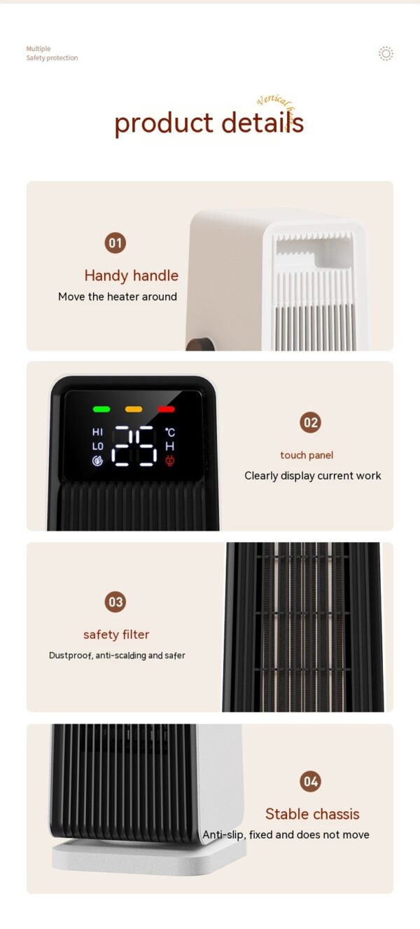 Small Air Conditioner Warm Feet Warm Hand Electric - Image 6