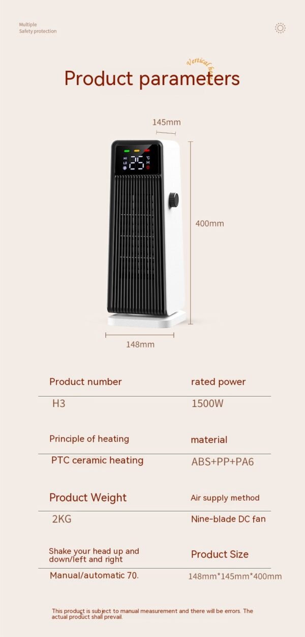 Small Air Conditioner Warm Feet Warm Hand Electric - Image 8