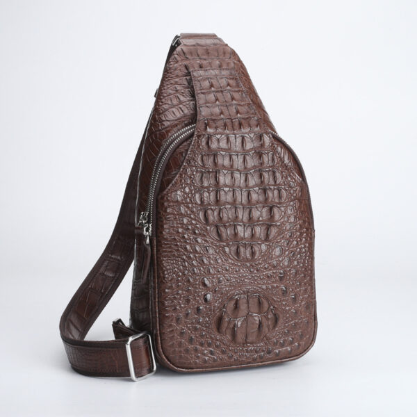 Leather Chest Bag Men's Casual Crossbody - Image 3