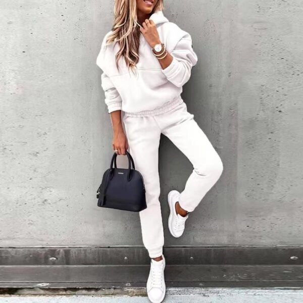 Women's New Hooded Sweatshirt Sports Suit - Image 6