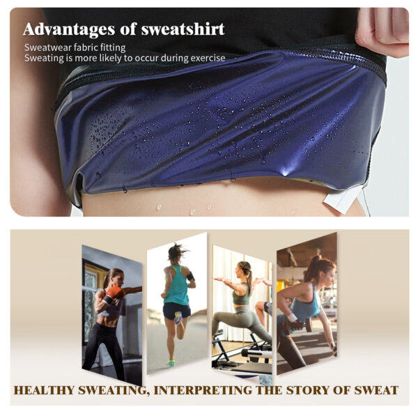 Women's Sweatshirt Yoga Running Exercise Shapewear - Image 8