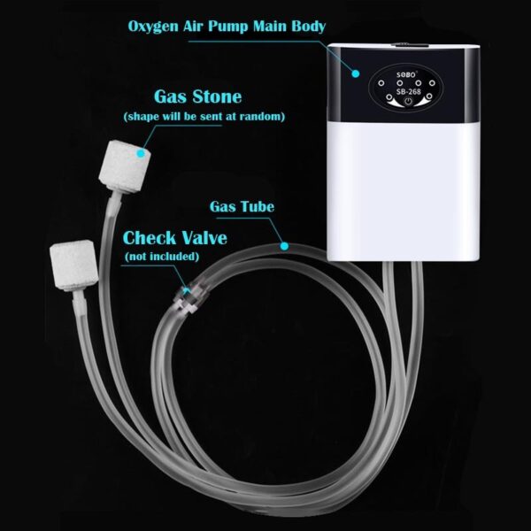 Songbao Small Aquarium Oxygen Pump Ultra-quiet Charging Two Users Outdoor Fishing - Image 6