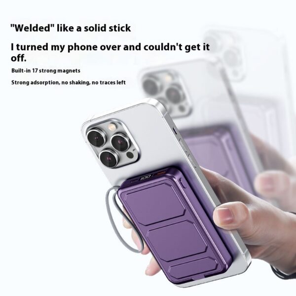 Magnetic Power Bank With Cable Bracket - Image 3