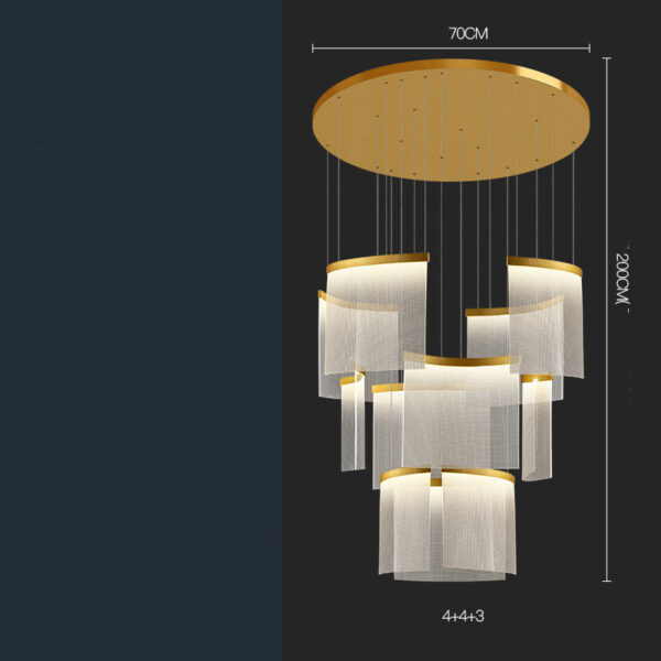 Villa Duplex Large Chandelier Living Room - Image 3