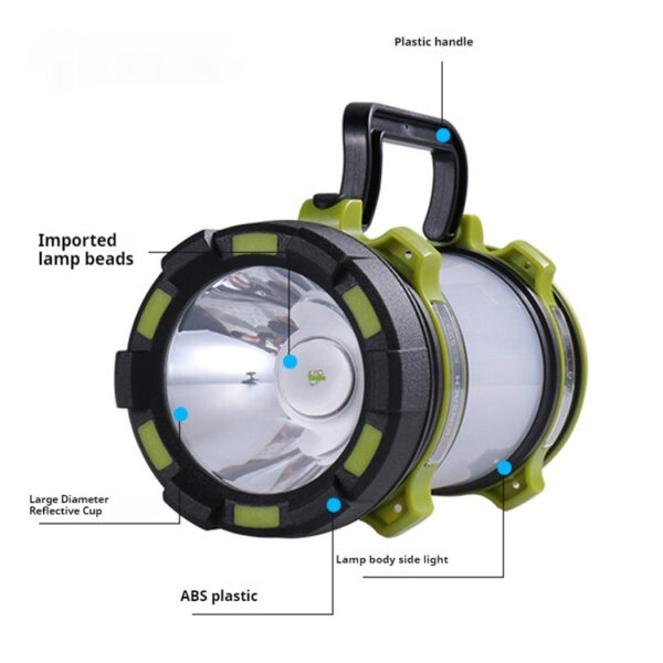 Portable LED Searchlight Outdoor Strong Light Charging Power Torch - Image 4