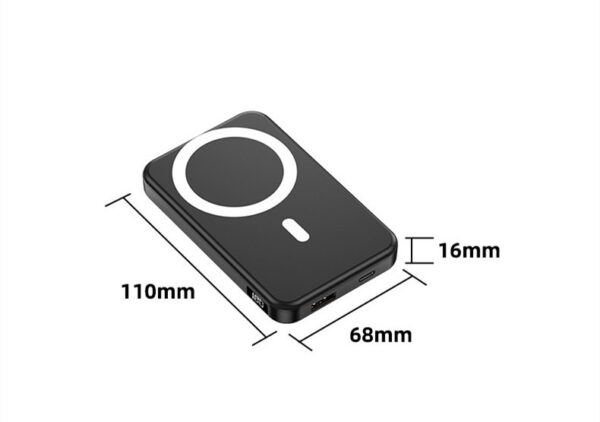 Small Portable Power Bank Magnetic Absorption Wireless Fast Charge - Image 5