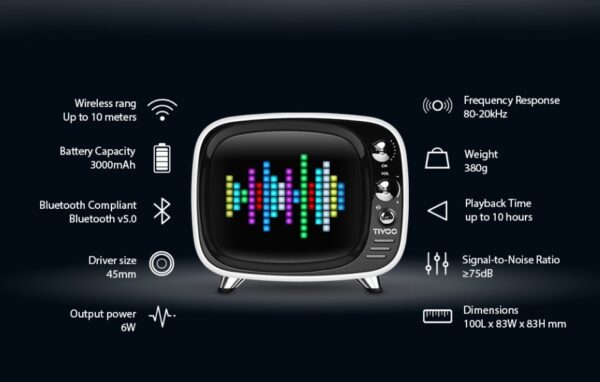 Unique portable smart bluetooth speaker & alarm clock - Image 3