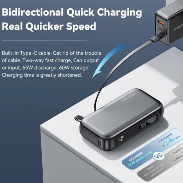 15000mAh Large Capacity Digital Display Mobile Power Supply - Image 5