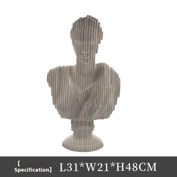 Modern Light Luxury Cut Female Character Art Sculpture Crafts Ornaments - Image 6