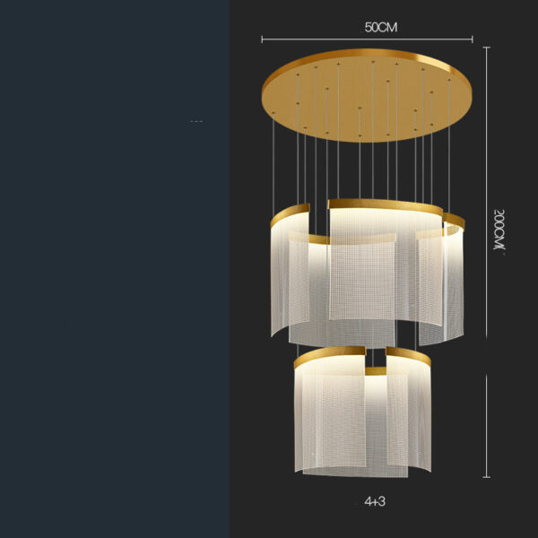 Villa Duplex Large Chandelier Living Room - Image 2
