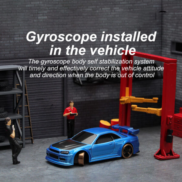 Turbo Racing 1vs76 C64 Drift RC Car With Gyro Radio Full Proportional Remote Control Toys RTR Kit For Kids And Adults - Image 3