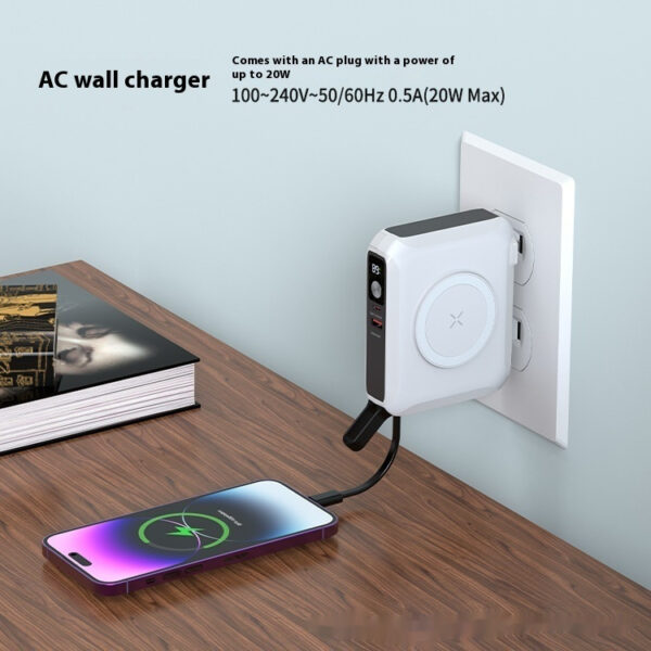 New 65W Multifunctional Magnetic Suction Travel Charger Wall Charging Power Bank For Laptop Computer Power Bank