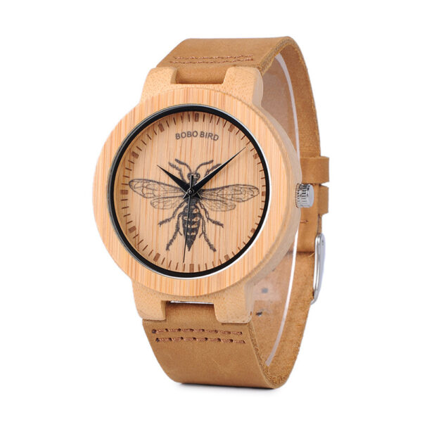 Literary Retro Watch Bamboo Watch - Image 3