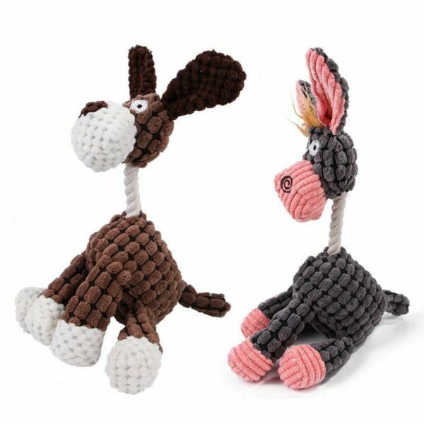 Dog Toy Play Funny Pet Puppy Chew Squeaker Squeaky Plush Sound Toys Clean Teeth - Image 4