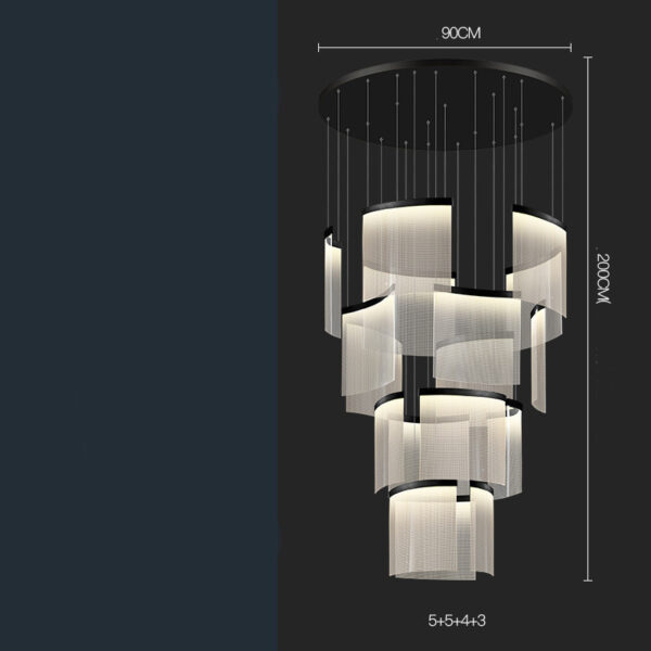 Villa Duplex Large Chandelier Living Room - Image 8