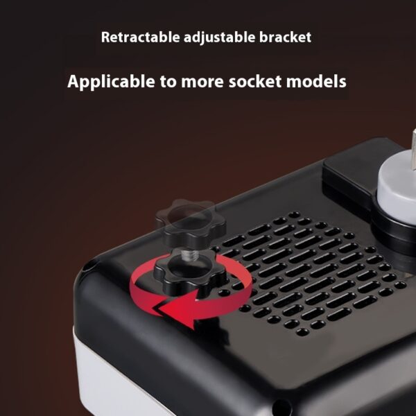 Mini Square Heater Plug Wall Socket Quick Heating Office Bathroom Graphene Warm Air Blower - Image 3