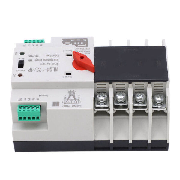 4P Dual Power Automatic Transfer Switch High Temperature Resistant Double Power Transfer Switch AC400V 100A - Image 6