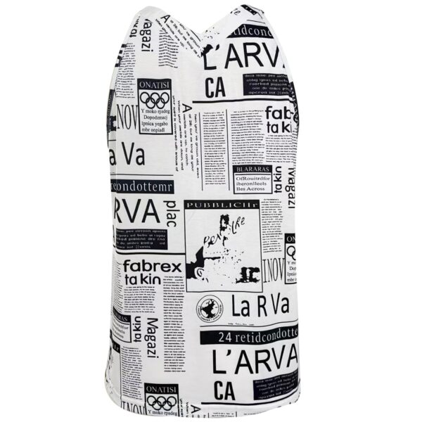 Ladies' V-neck Casual Retro Newspaper Drawing Printed Camisole Vest - Image 3