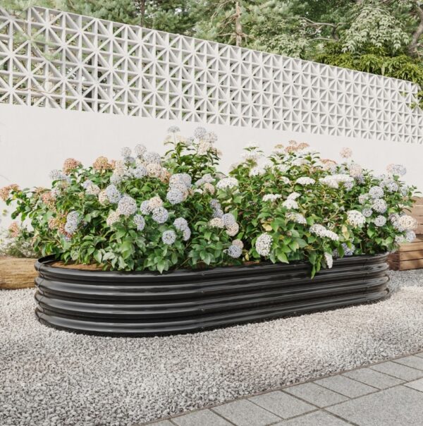 Oval Metal Elevated Garden Bed - Image 9