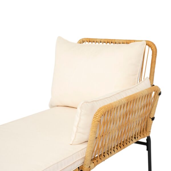 3-Pc Outdoor Patio Wicker Furniture Set Table Chairs With 3.15 Thick Cushion - Image 5