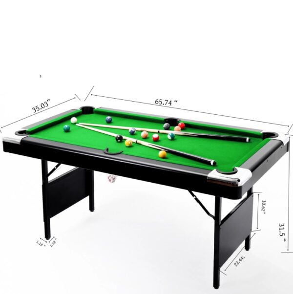 5.5FT Billiard Table, 1.67M Pool Table,billiards,5.5FT Game Table,Children's Game Table,table Games,family Movement, Children's Billiard Table, Children's Pool Table, Small Pool Table - Image 7