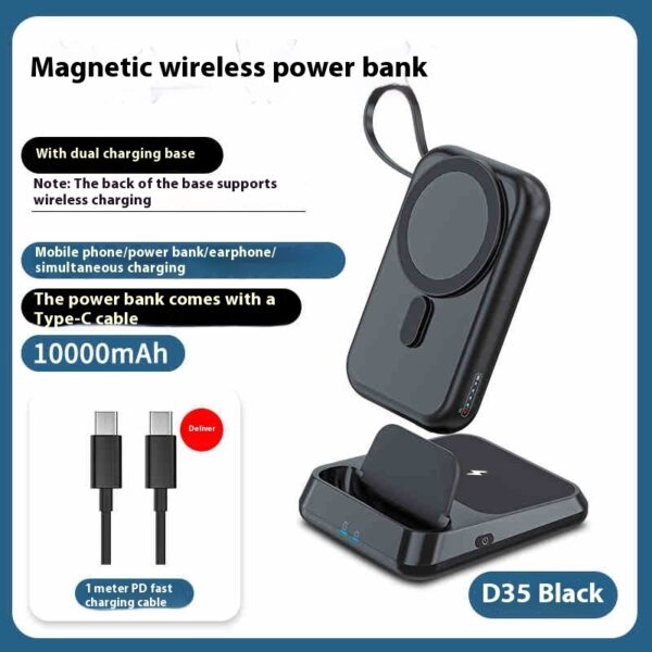 Ultra-thin Compact Portable Magnetic Wireless Power Bank - Image 8