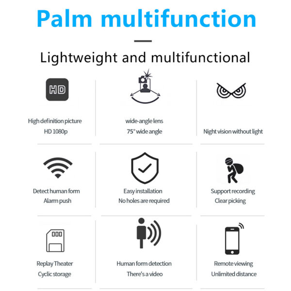 HD Night Vision Surveillance Camera Wifi Remote Monitor Mobile Phone Wireless - Image 5