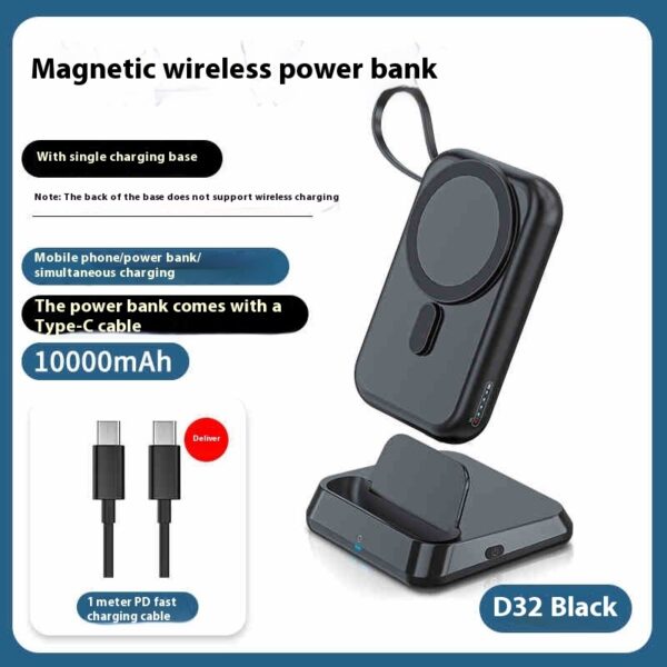 Ultra-thin Compact Portable Magnetic Wireless Power Bank - Image 6