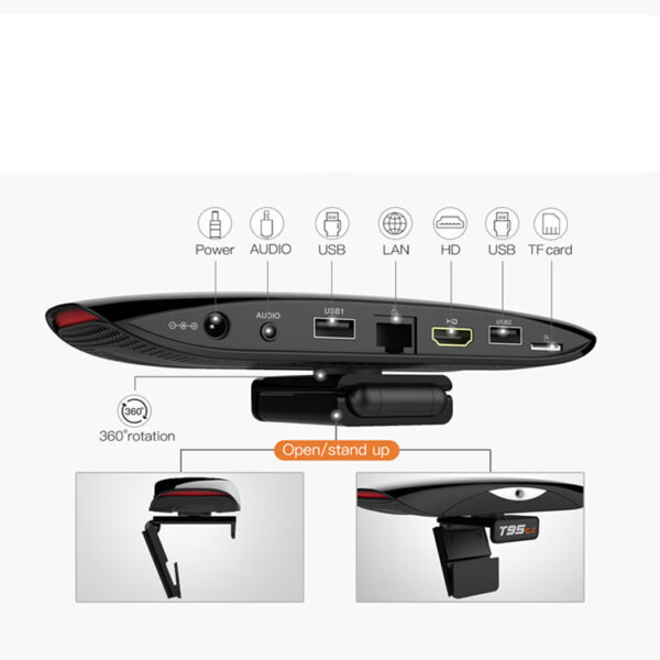T95C1 Smart Tv Box Rk3368 2G16G Built-In Camera - Image 3