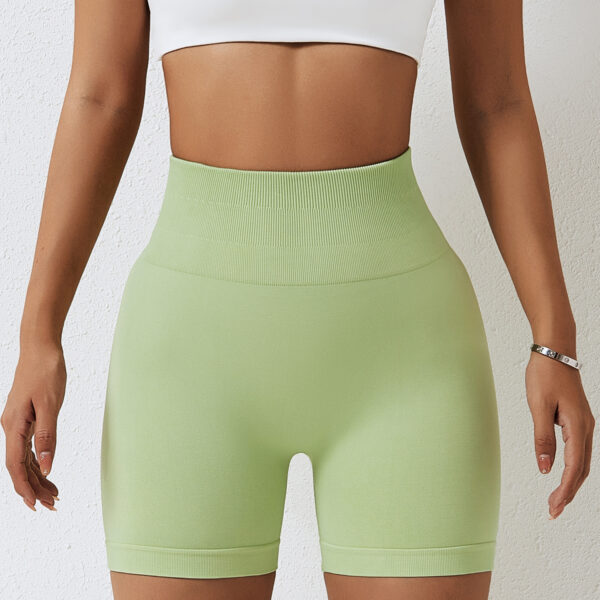 Seamless Yoga Shorts In Europe And The United States With High Hips And Waist - Image 10