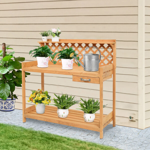 Garden Workbench With Drawer - Image 7